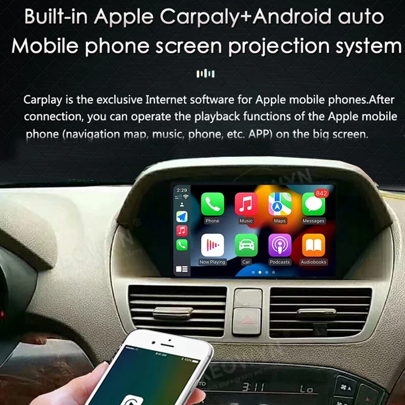 أندرويد 13 لهوندا أكورا MDX 2007 08 2009 2010 2011 2012 2013 الوسائط المتعددة راديو السيارة الصوت لتحديد المواقع أبل Carplay أندرويد السيارات