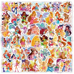 10/30/60PCS piękna kobieta motyl Winx Club naklejki estetyczne naklejki DIY walizka Notebook telefon bagaż gitara zabawki z kreskówek