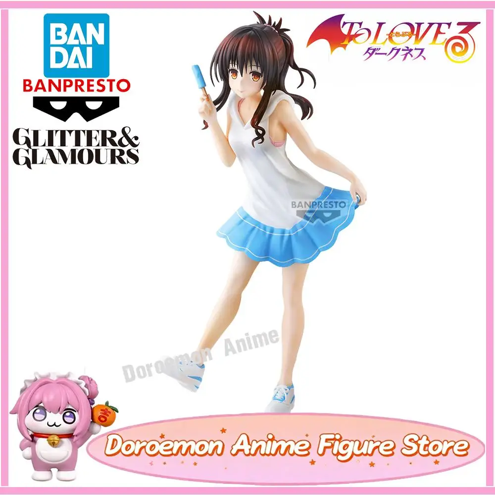

В наличии оригинальные Bandai Banpresto Glitter & Glamours To Loveru Darkness Yuuki Mikan милые аниме Loli Girls Kawaii фигурки модель