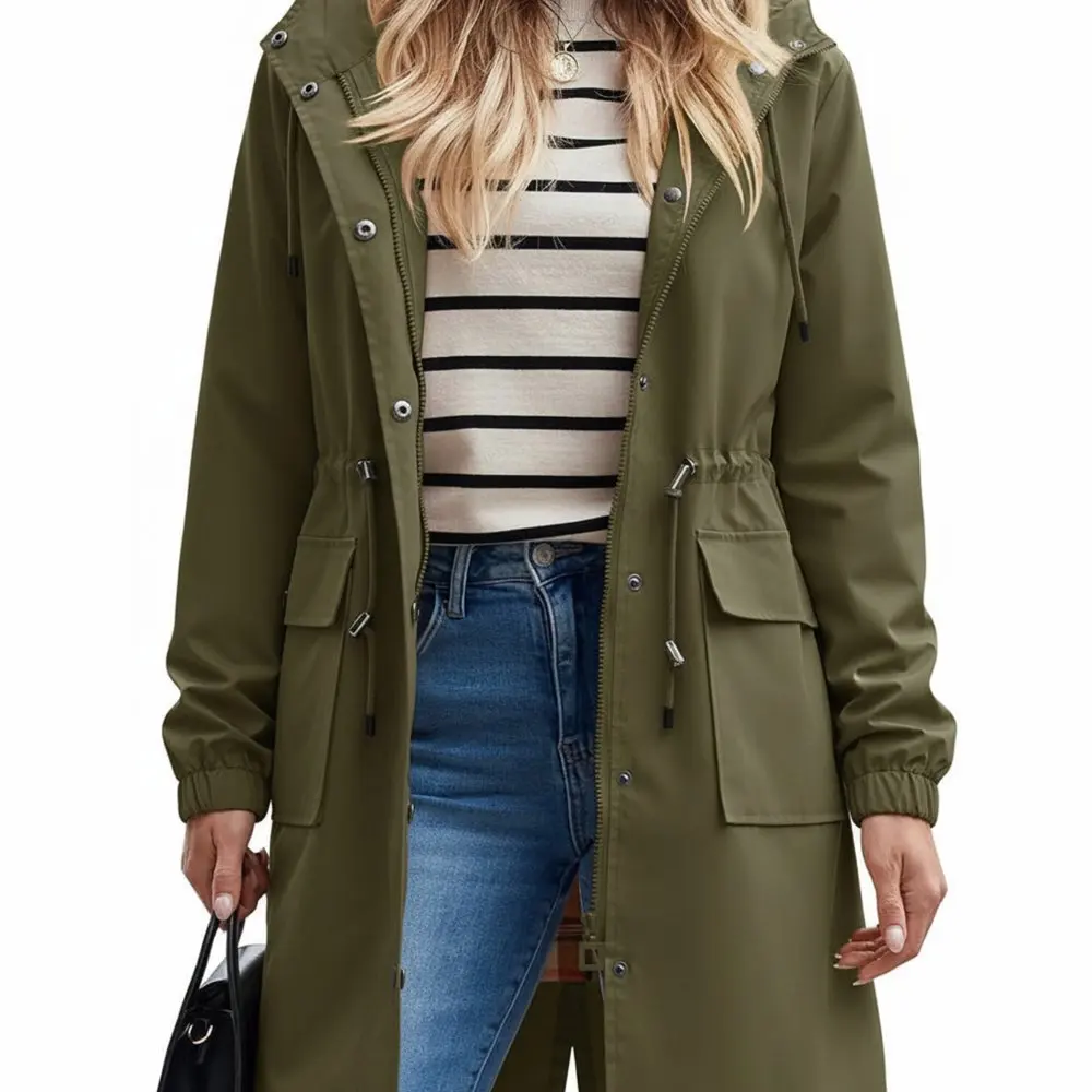 

Casual Winter Windbreaker Autumn Clothes Women's Fashion Outerwear Stylish Coat for Ladies