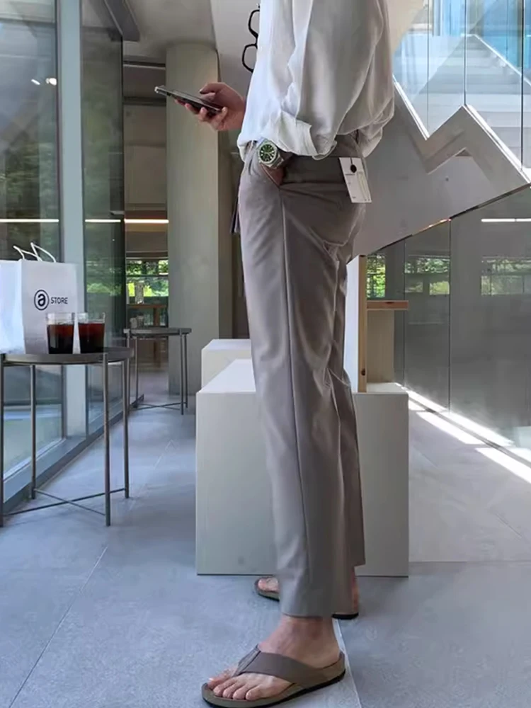 الربيع الصيف الرجال سليم صالح سراويل تقليدية تسعة عشرات تخفيف Dongda بوابة رقيقة مرونة دعوى السراويل الشباب Vitali Sle