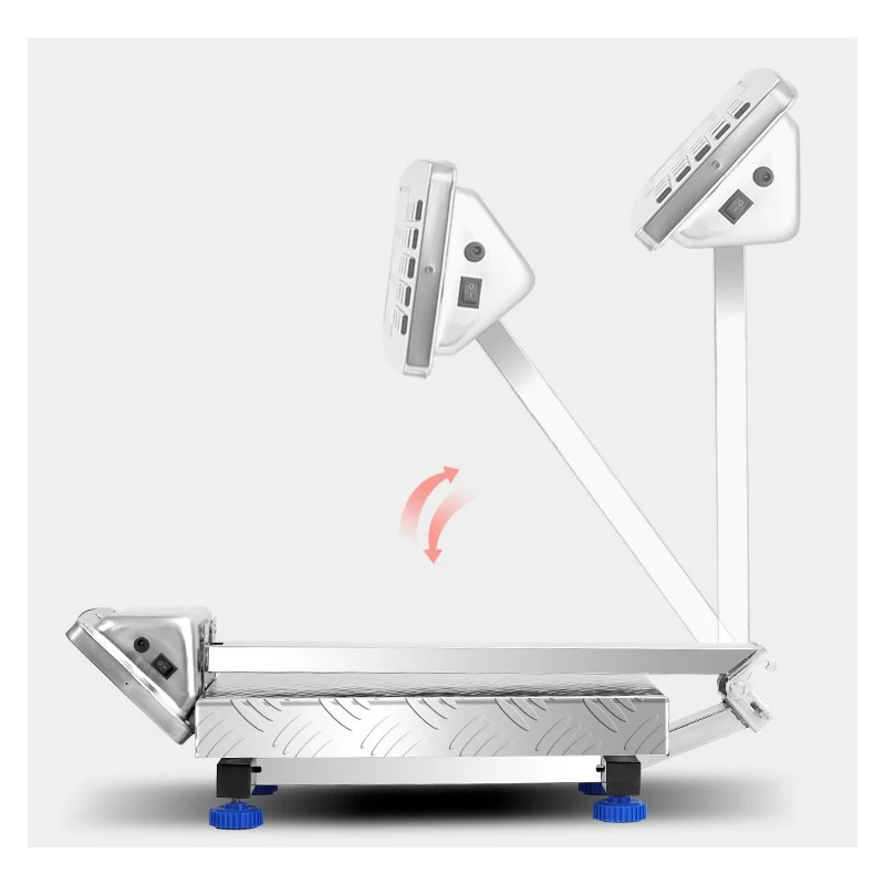 Коммерческие электронные весы из нержавеющей стали 200 кг, прецизионные складные водонепроницаемые весы 150 кг - сверхмощные кухонные весы для ванной комнаты