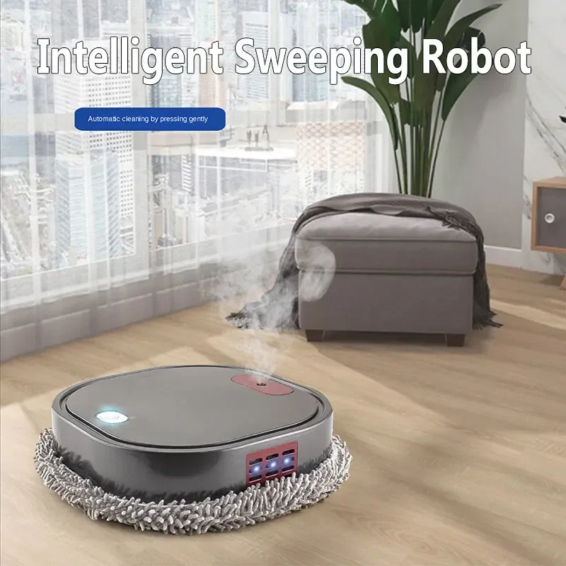 2024 New 3 in 1 Dry and Wet Sweep and Mop Robot Vacuum Cleaner Rechargeable Smart Mopping Robot Spray Cleaner Home Mopping Robot