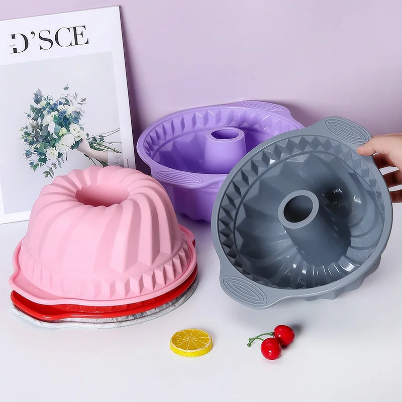 FAIS DU 3D Shape Silicone Cake Mold DIY Pastry Baking Tools for Cake Pan Kitchen Fluted Tube Pan Bakeware Cake Decorating Tool