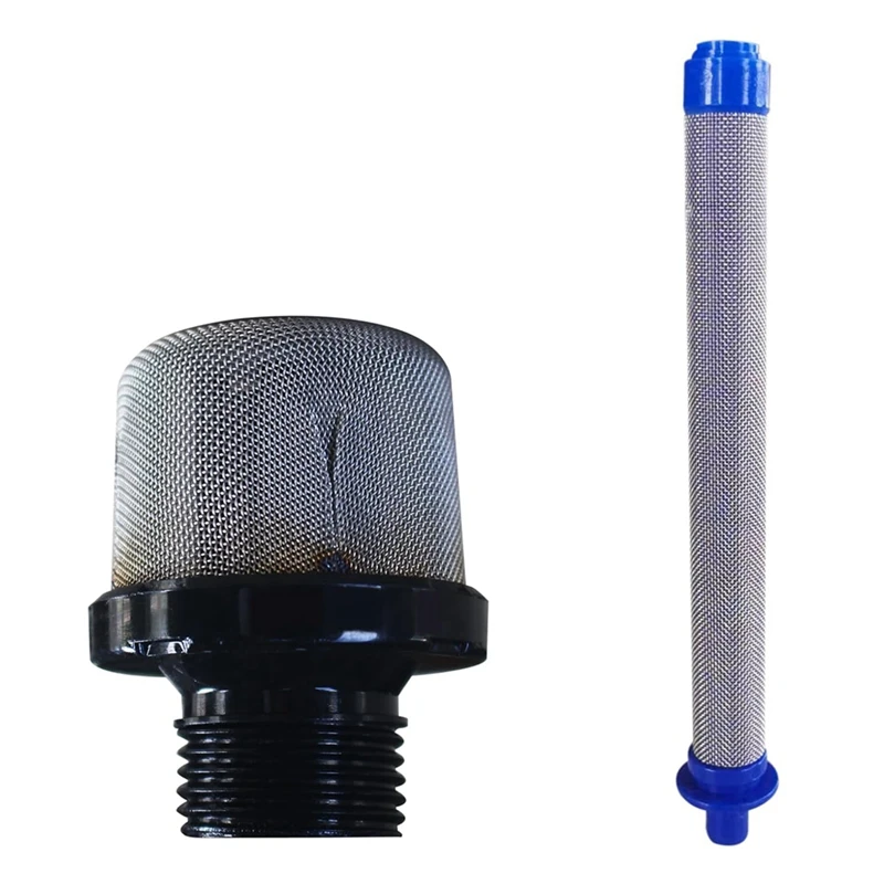 2PCS 288716 3/4 Replacement Inlet Strainer With 5PCS 288749 60Mesh SG2/SG3 Sprayer Filters For Airless Paint Sprayers