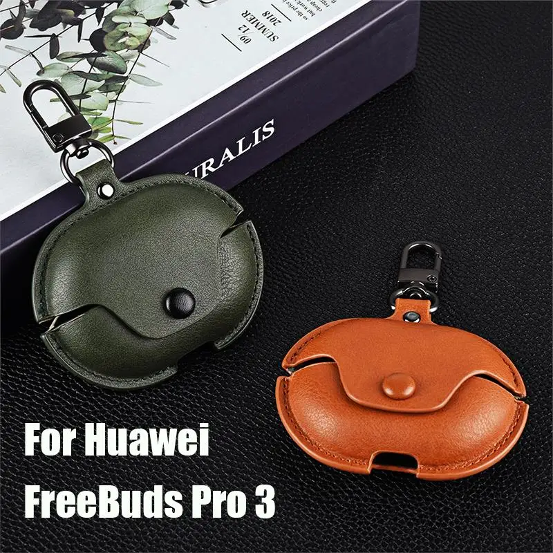 

Retro Leather Earphone Case For Huawei Freebuds Pro 3 2 Cover For Huawei Freebuds 5i 4i SE Headphone Protective Cases Fundas