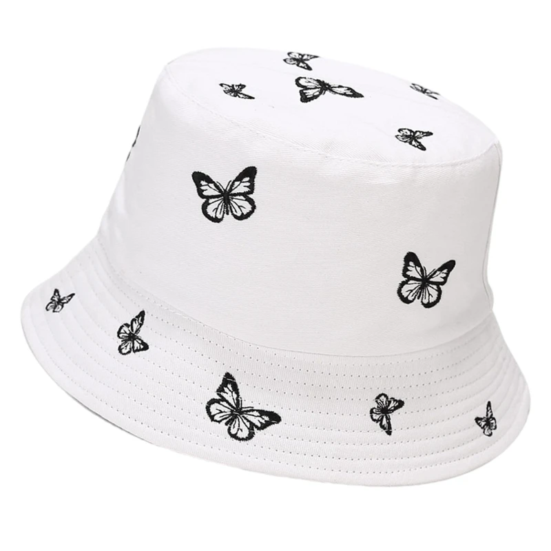 Bowknot Print Hat Reversible Fisherman Hat Fashion Bucket Hat Light weight Hat Drop shipping