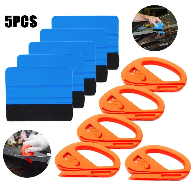 Car Film Wrap Tool Kit Squeegee Set Vinyl Scraper for Vehicle Window Tint Car Accessories Wrapping Tools Car Accessories