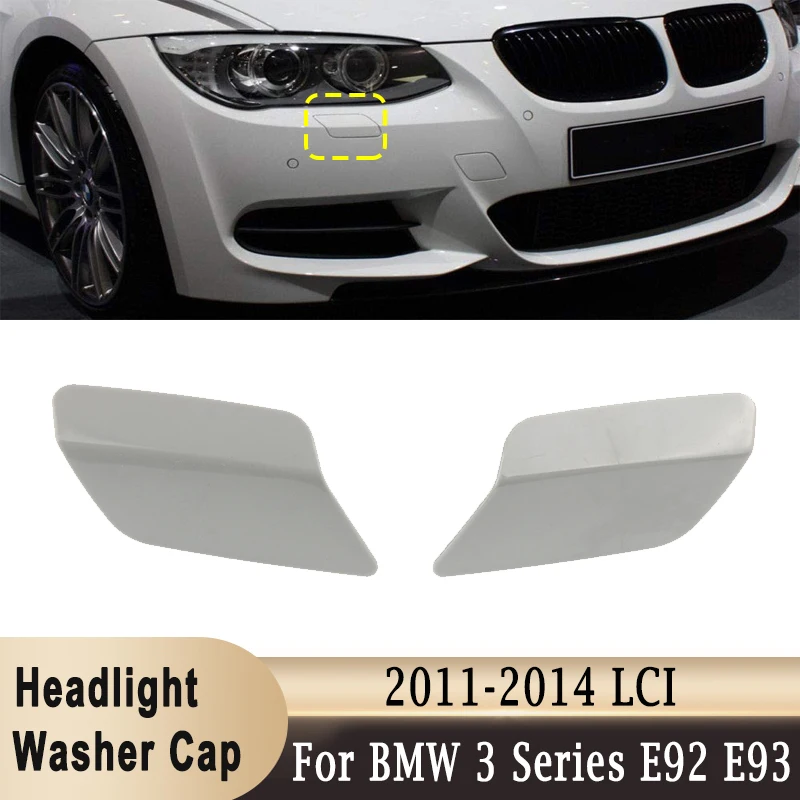 

Front Headlight Headlamp Washer Nozzle Cover Cap For BMW 3 Series Coupe E92 E93 LCI M SPORT 2010-2013 61677253393 61677253394