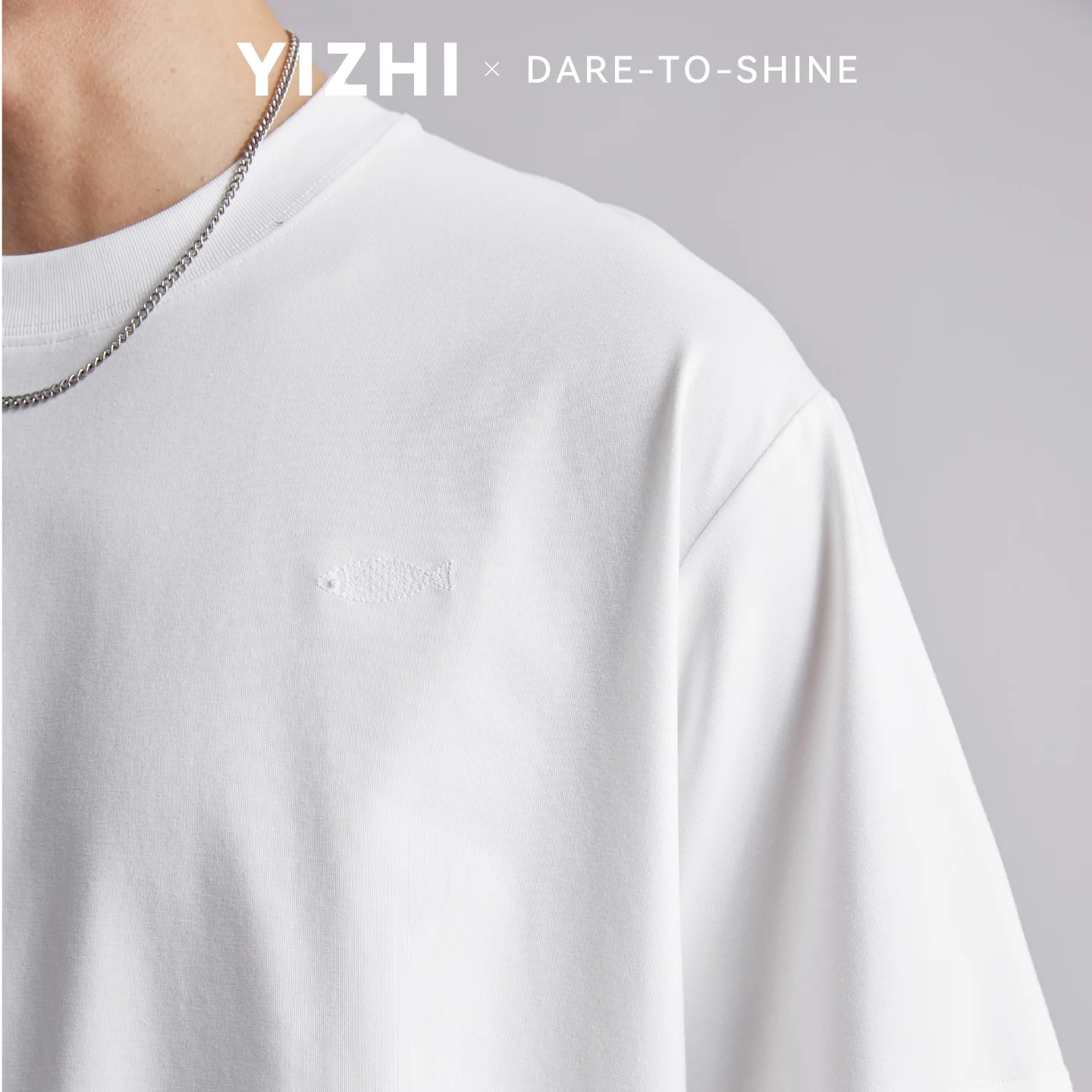 Summer Men's Crew Neck Tee Cute Fish Embroidery Oversized Fit Cool Touch Soft Breathable Versatile Daily Short Sleeve T-Shirts