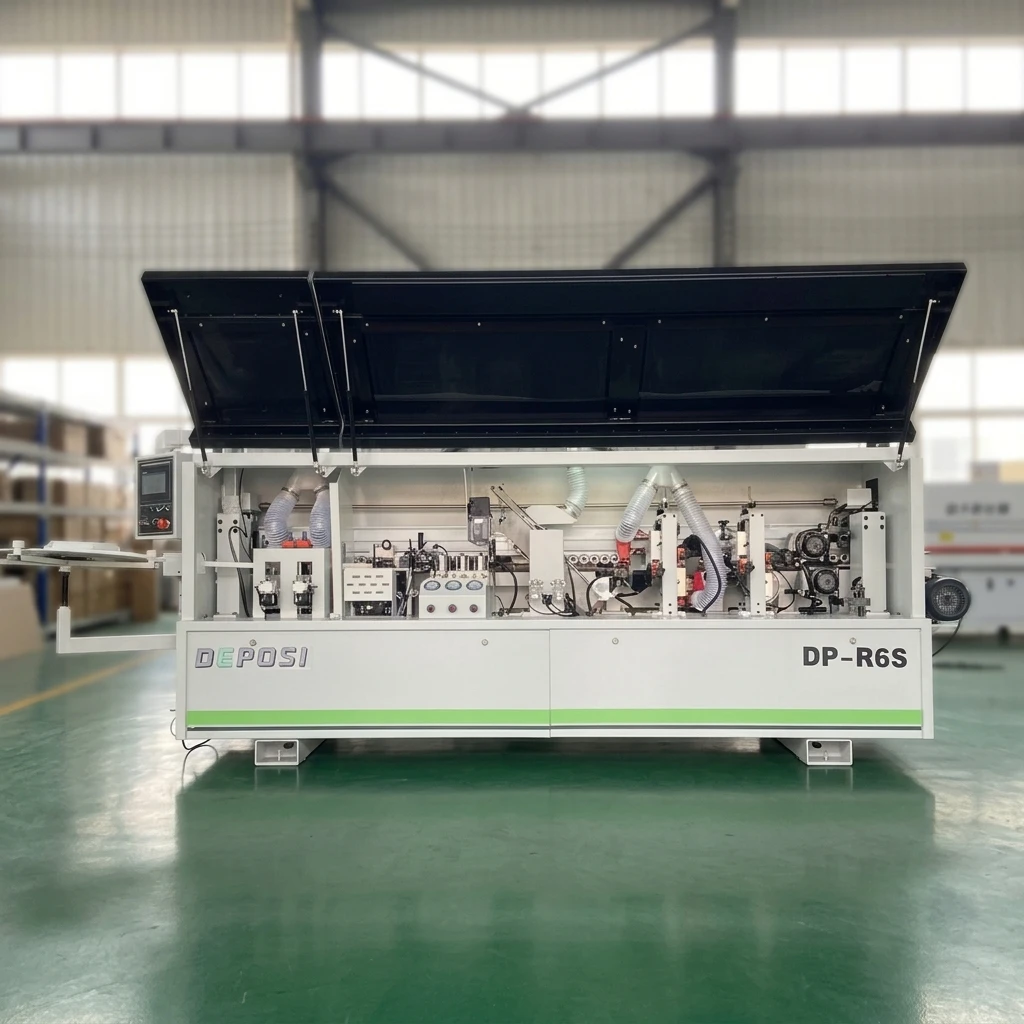 Automatic Compact Mini Edge Banding Machine PVC MDF Woodworking Edge Banding Machine with Pre Milling