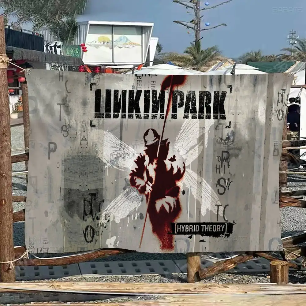 باند L-Linkin P-Park راية عالية الجودة مطبوعة على طراز الغلاف الجوي الفني علم التخييم #5