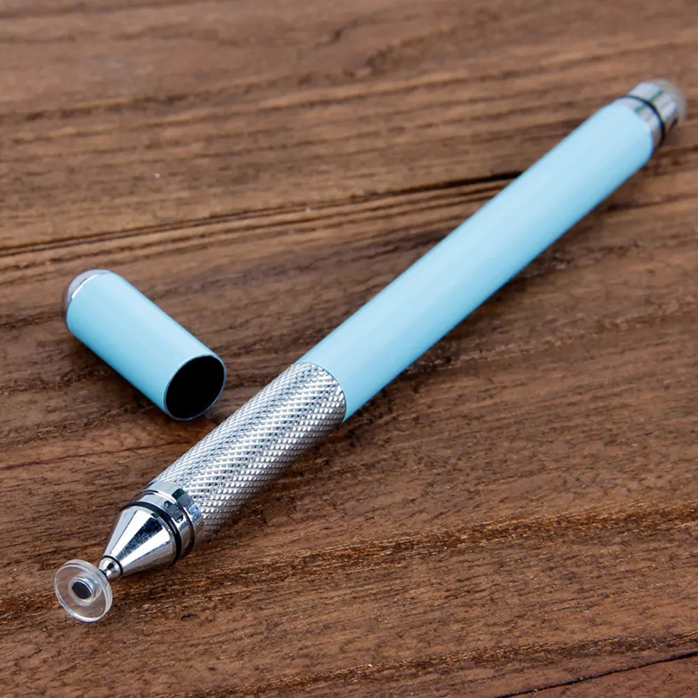 

Стилус 2-в-1 с металлическим корпусом для телефонов и планшетов, для емкостных экранов, для письма и рисования, синий, металлическая ручка