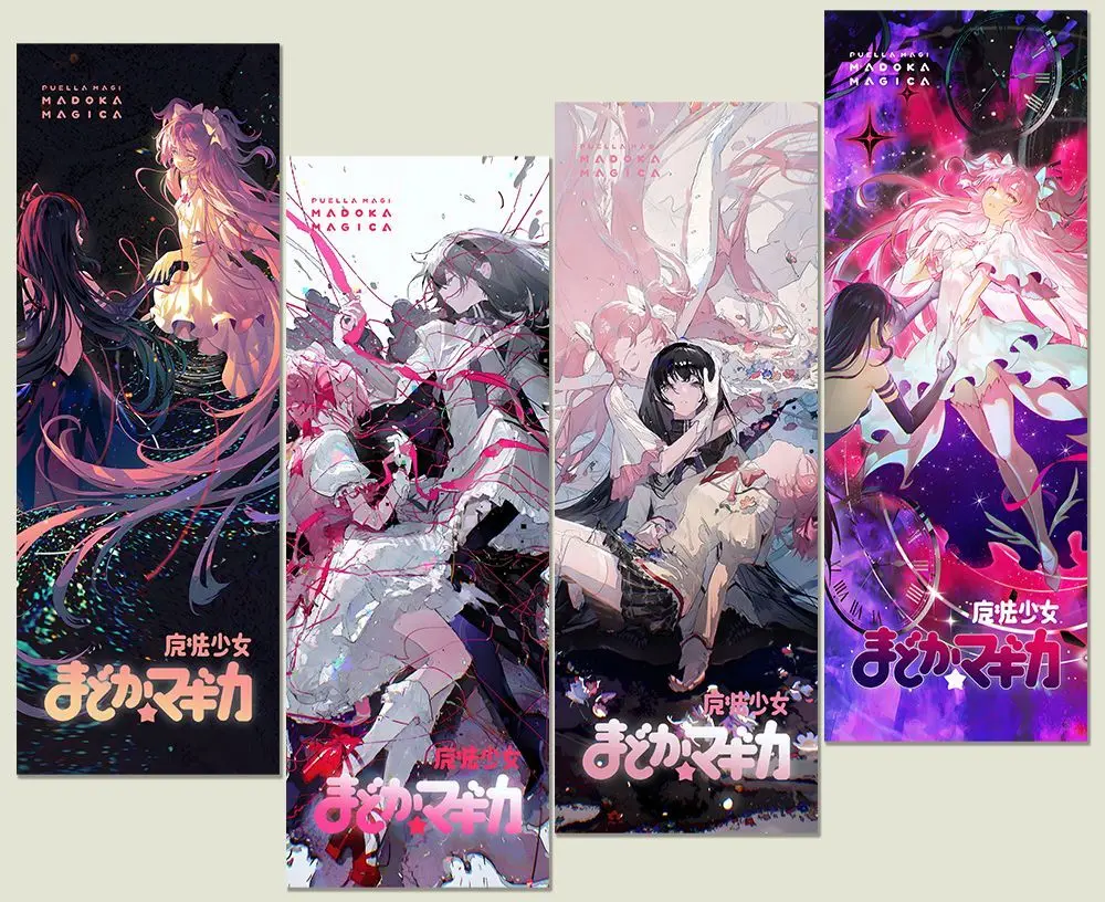 2025 جديد Puella Magi Madoka Magica Kaname Madoka Akemi Homura الليزر تذكرة المظهر مستوى صور Stubs فتاة هدية مجموعة