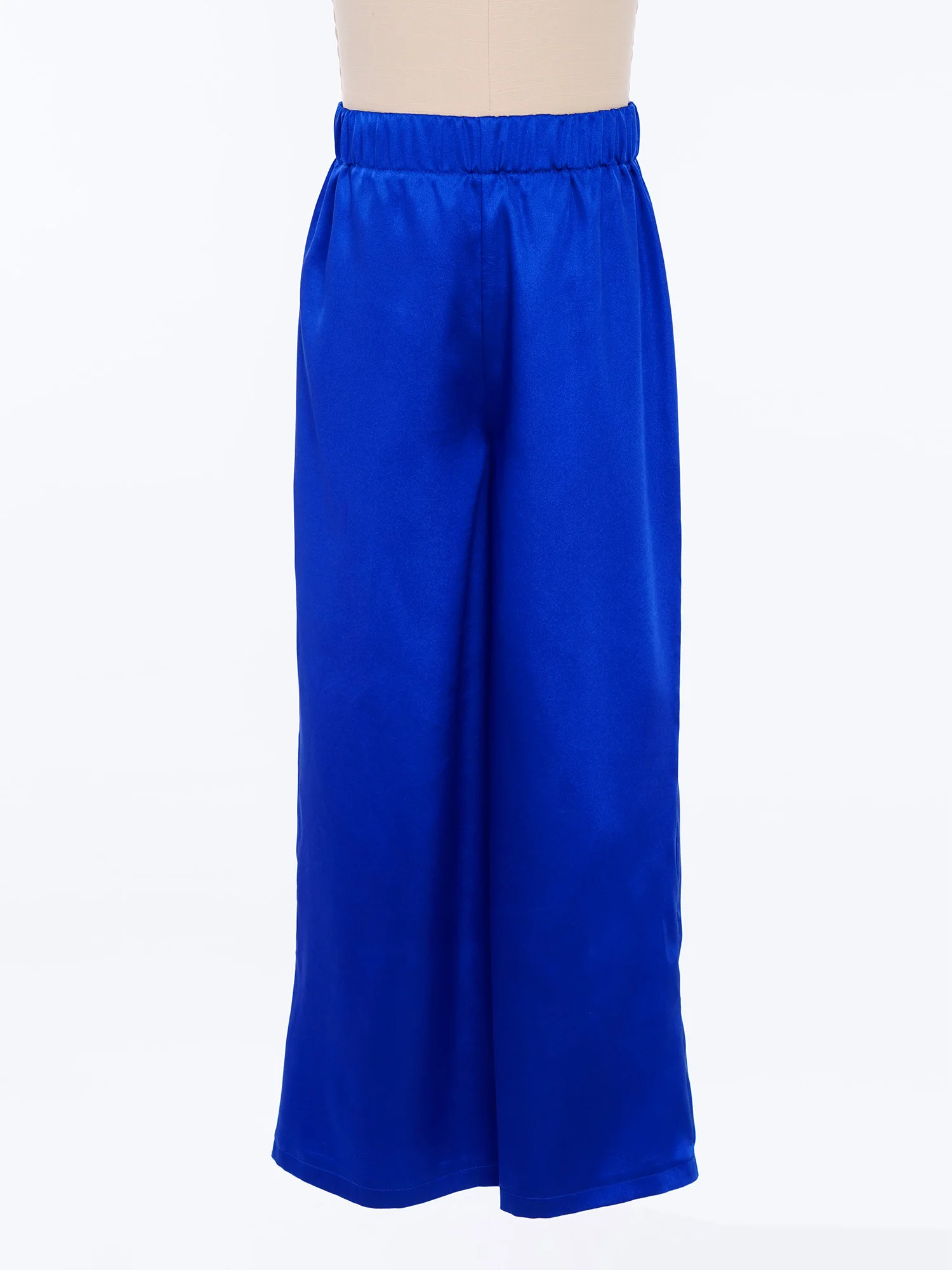 Kinderen Jongens Aanbiddingskostuums Lyrische Lof Satijnen Wijde Pijpen Broek Liturgische Moderne Kerk Viering van Geest Dansbroek