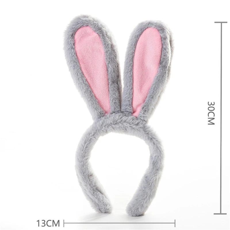 Easter Bunny Ears Headband, Plush Costume Acessórios, Cute Headwear, Coelho Cosplay, Party Performance, Acessórios de cabelo