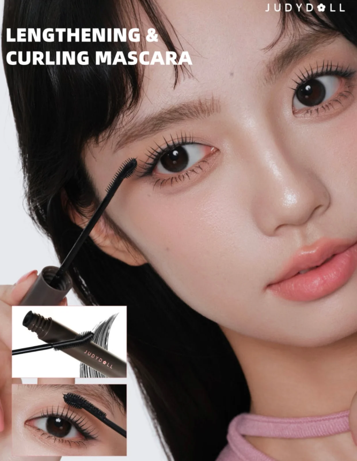 JUDYDOLL Mascara Lengthening And Curling Mascara 6g Curling With Toothed Comb 12H Eye Makeup Cosmetics