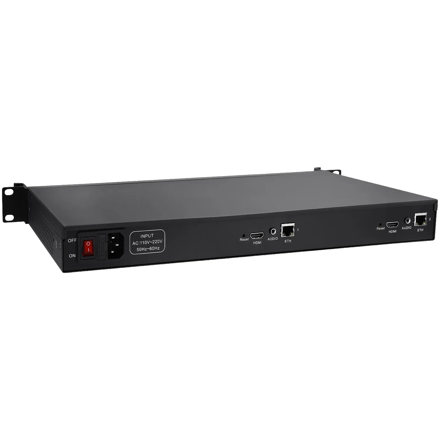 1U Rack HEVC H.265 HDMI a IP HD Encoder video Encoder IPTV 2 canali Live Streaming RTMP Encoder Hardware HDMI