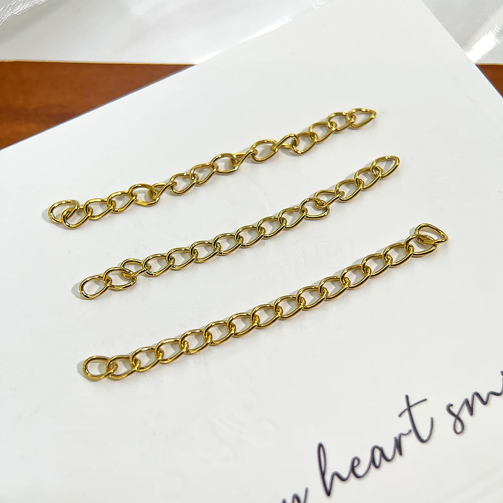 

100pcs 50mm 70mm Extended Chain Bulk Bracelet Extended Chains Tail Chains Accessories For DIY Jewelry Bracelets Necklaces Making