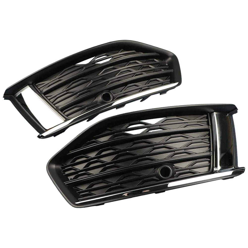 

4KD807648 4KD807647 1Pair Right&Left Front Bumper Fog Lamp Cover Trim Frame Foglight Grill for Audi A6 C8 2019 2020 2021