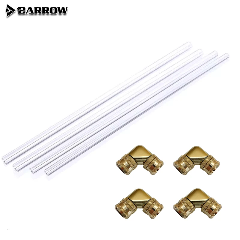 Barrow Gold Fitting Kit use for OD14mm/16mm Hard Tube /Rigid Fitting Combo /PETG Tube /Hand Compression Connector Fitting
