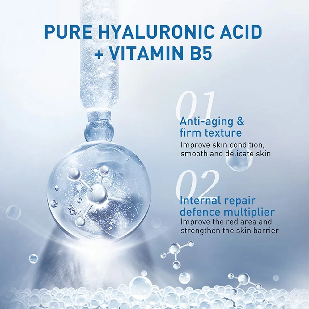 JAYSUING Hyaluronic Facial Serum Pure Acid Smooth Wrinkles Younger Face Lift Tightening Reduce Eye Finelines Face Care New image 2