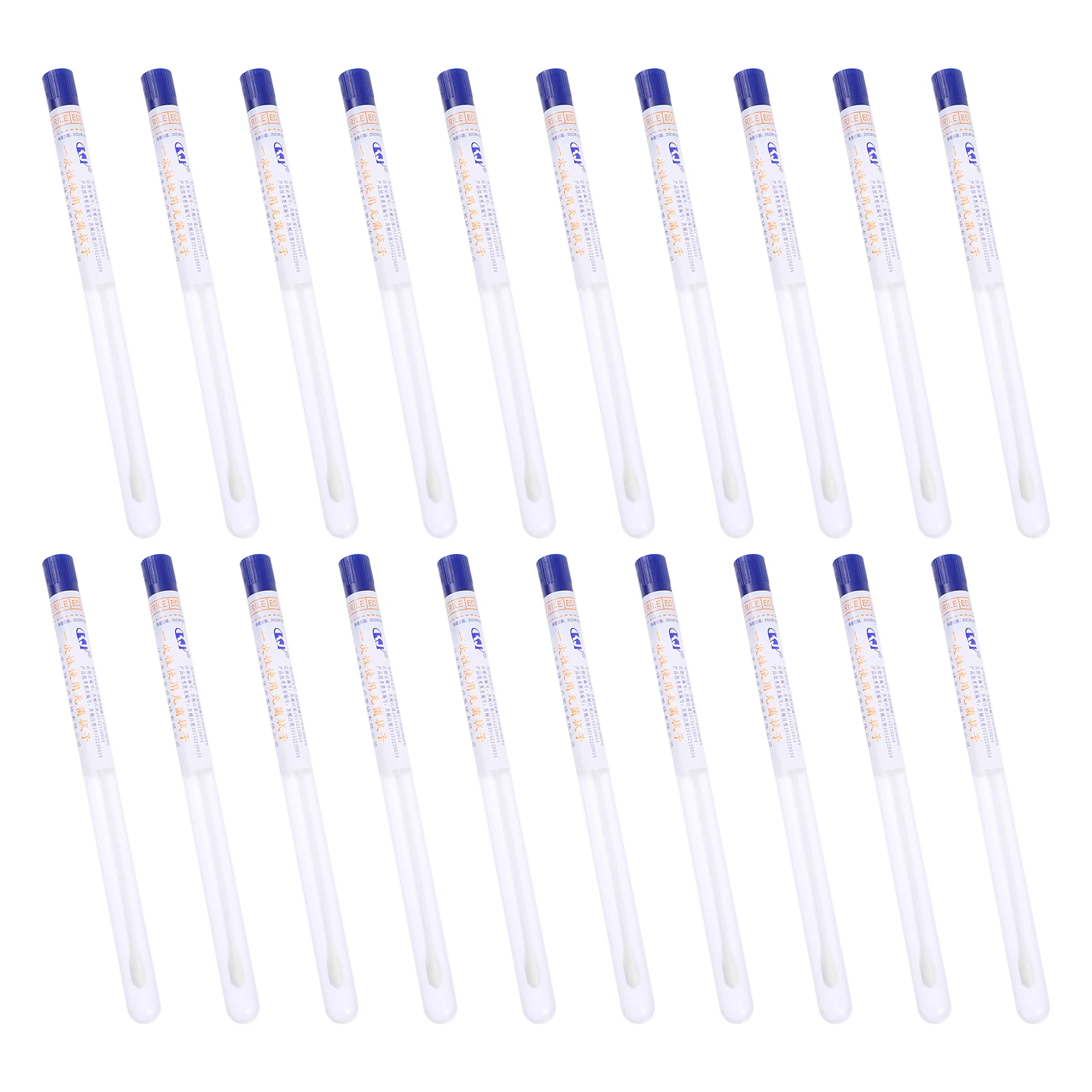 

100pcs Disposable Swabs Specimen Collection Ergonomic Design Single Use Throat Sampling Sticks Widely Applied Clinics Hospitals