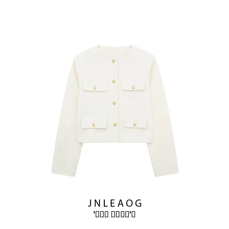 

JNLEAOG, осенний новый женский модный костюм с откидной крышкой на пуговицах Jaet Street Sle, облегающий костюм из полиэстера