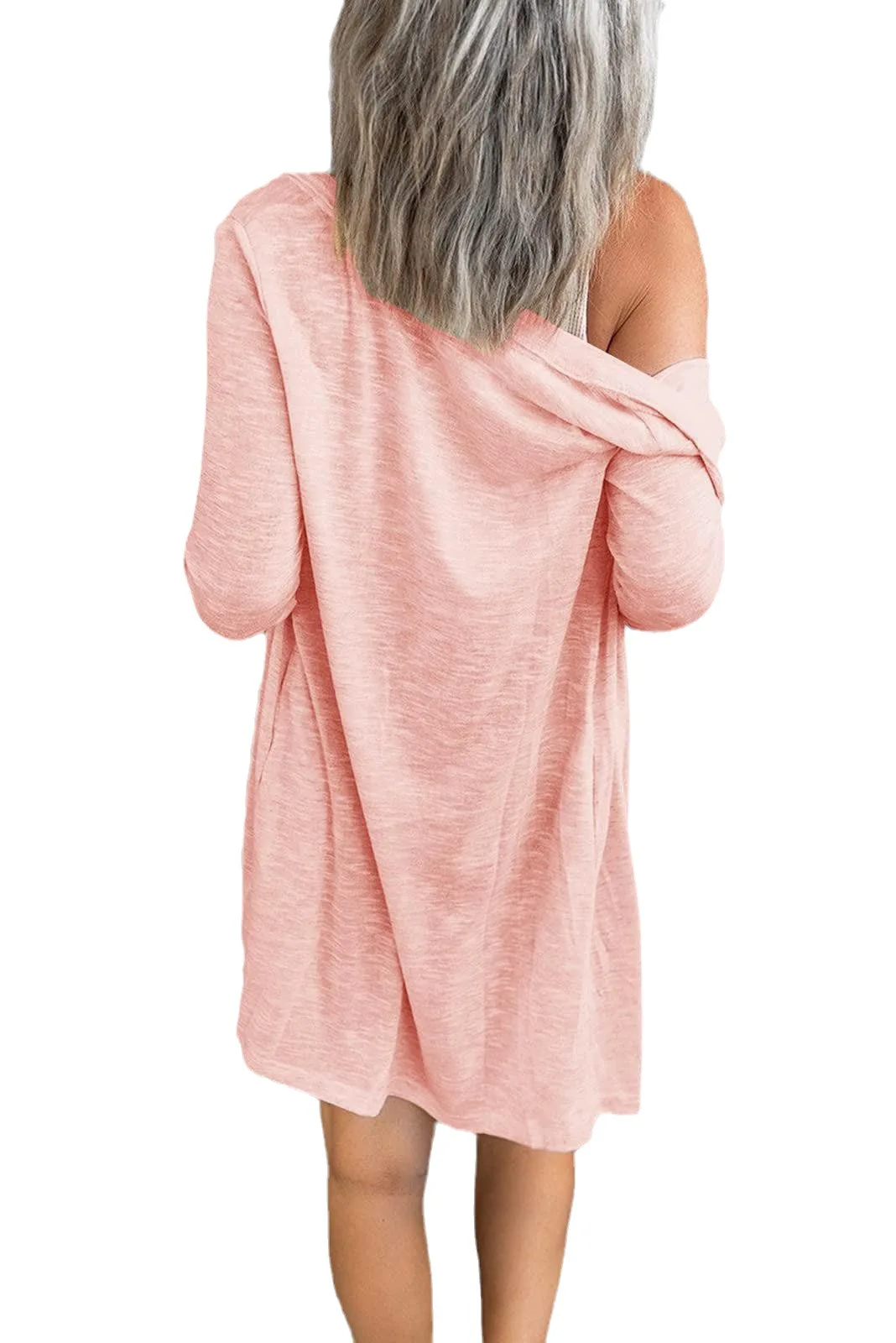 

New Autumn and Winter Women's Long Button Solid Color Casual Long-sleeved Cardigan for Women