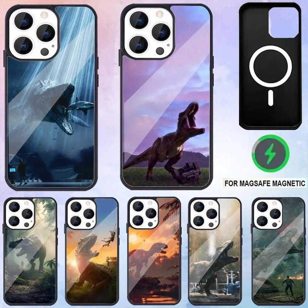 

J-Jurassic-S W-worlds Phone Case For iPhone17,16,15,14,13,12,11 Plus,Pro Max Magnetic Magsafe Wireless Charging