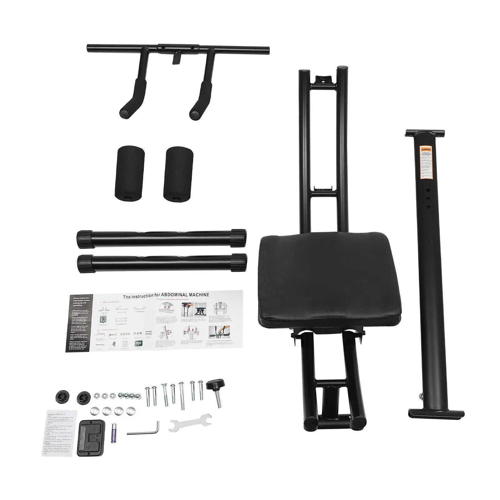 Do domowej siłowni, ćwiczenia mięśni brzucha, maszyna do treningu mięśni brzucha, podkładka, wyświetlacz LED