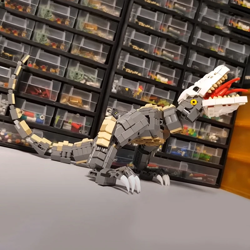 Moc-スカルクローラーのビルディングブロック,クロールモンスターのおもちゃモデル,godzillas,鋳鉄製