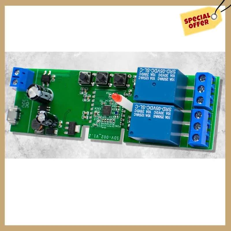 Ewelink 2 채널 Wifi 전기 선형 액추에이터 모터 컨트롤러 12V 24V 110V 220V 2CH 릴레이 인터럽터-WMAN