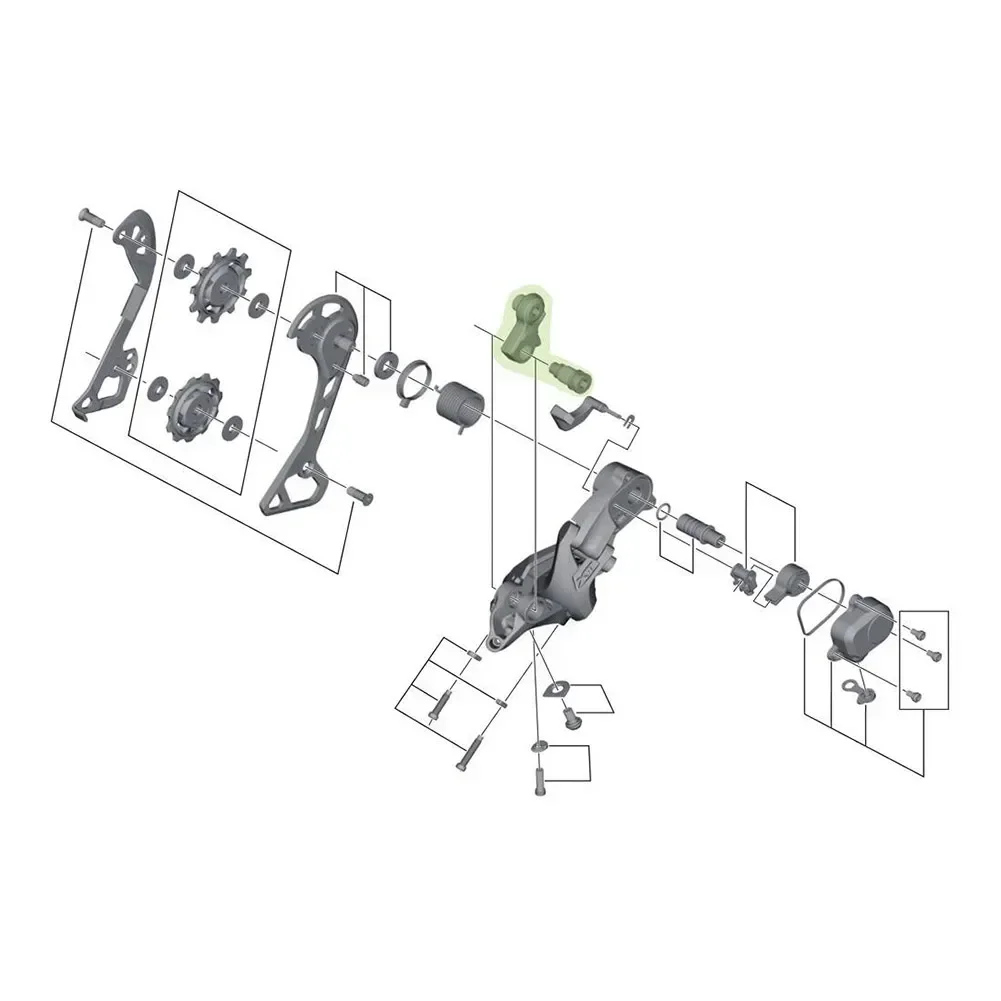 

Bike Bicycle Rear Derailleur Hanger Bracket Hot Sale For-Shimano XT Y5RT98010 RD-M8000 Hot Sale Speed Change Extension Parts New