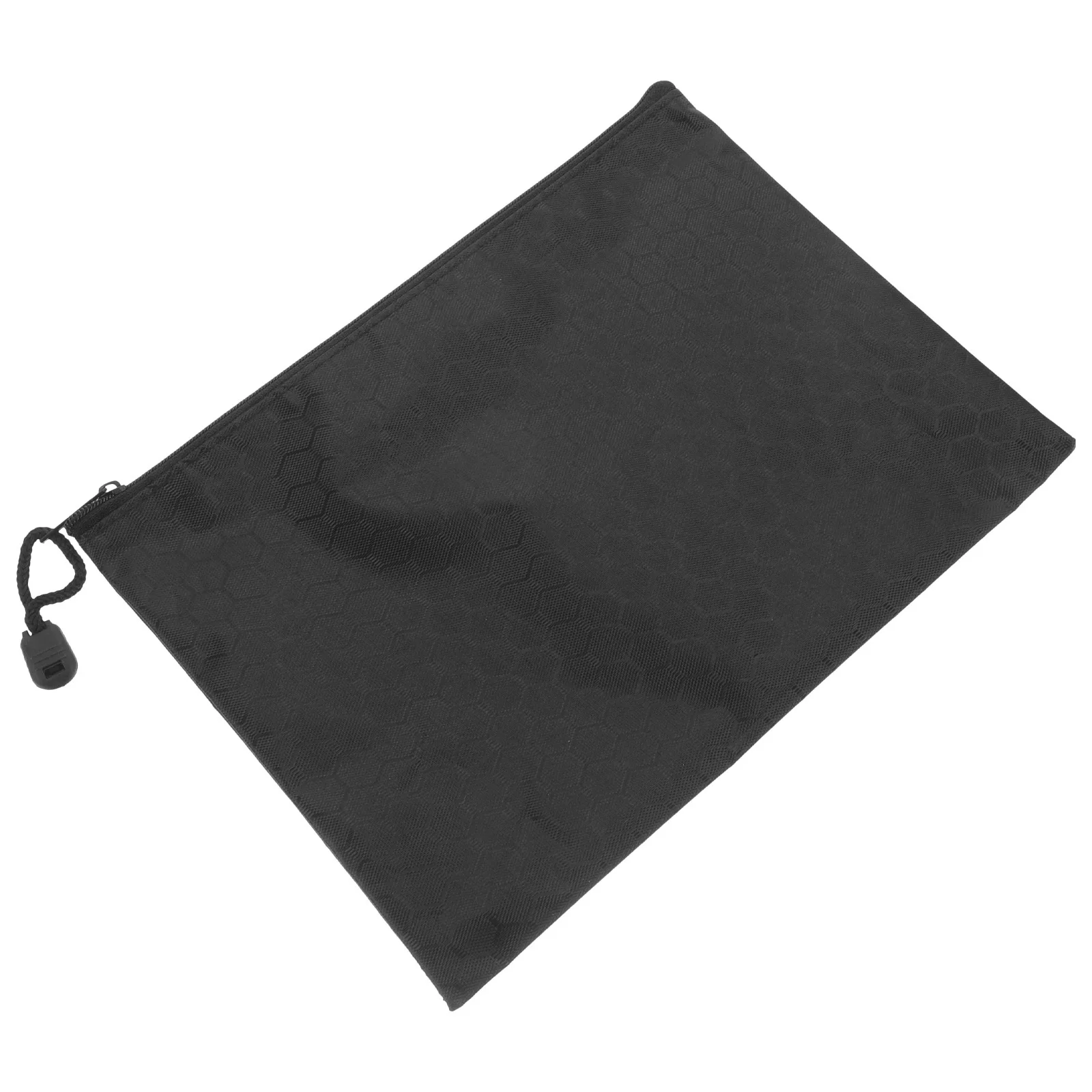 Zipper Document Pouch Oxford Cloth Design File Organizer Portable with Rope Ring for Pens Files Magazines Safe Storage Education