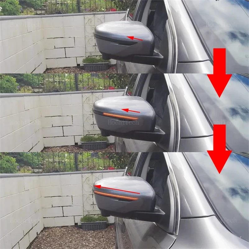 ديناميكية بدوره إشارة مرآة الرؤية الخلفية مؤشر الضوء الوامض لنيسان X-Trail T32 قاشقاي J1 نافارا NP300 جوك باثفندر تيرا #3