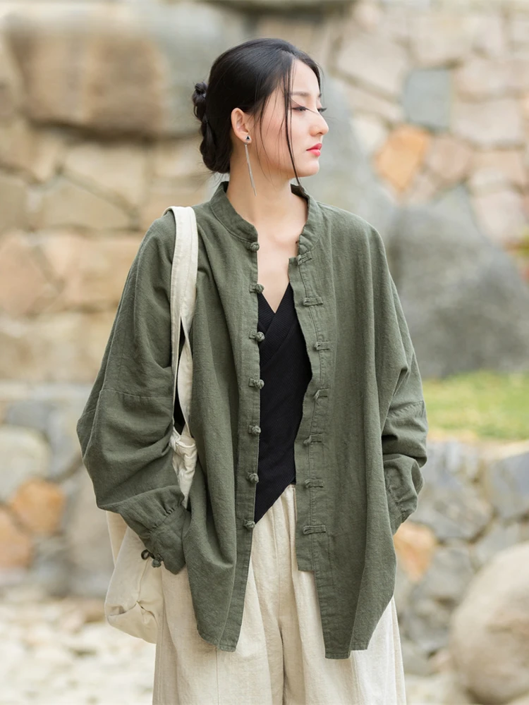 Yuemingfei Shirts Solid Long Middle Age Full Midweight Cotton Women Shirt Shirts And Blouses Surprise Price