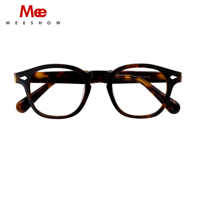 Meeshow Classic 48mm Acetate Fashion Anti Blue Blocking Men Women Reading Glasses Men's eyeglasses Prescription Lenses  7921