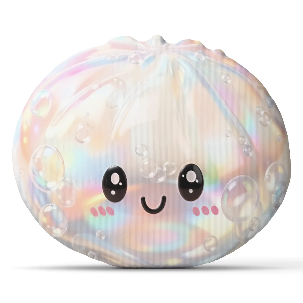Opalescent Squishy Dumpling Plush Pillow Cushion Irregular Stuffed Throw Pillow Home Decor Gift Sofa Bed Couch