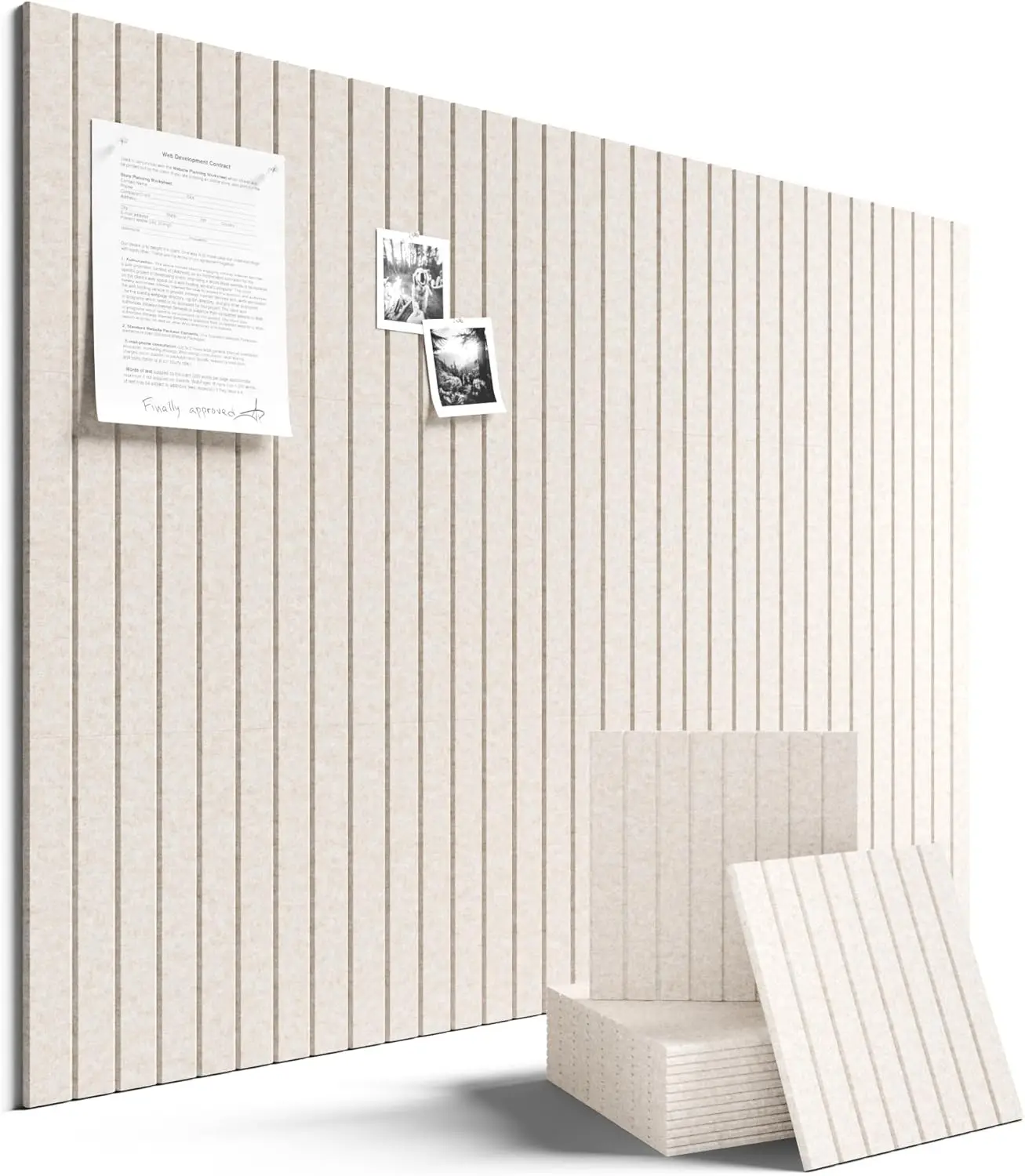 

Большая фетровая доска для объявлений 48x36 дюймов, 12 штук в упаковке, со съемными клейкими полосками, альтернатива пробковой доске для дома, офиса, класса