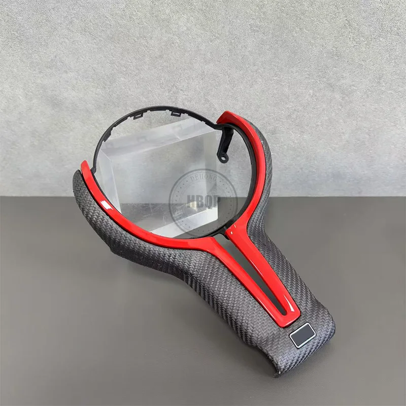 Bright carbon fiber material steering wheel cover suitable for BMW X3 X4 X5 M2 M4 M8 F10 F15 F20 F22 F30 E90 E91 E92