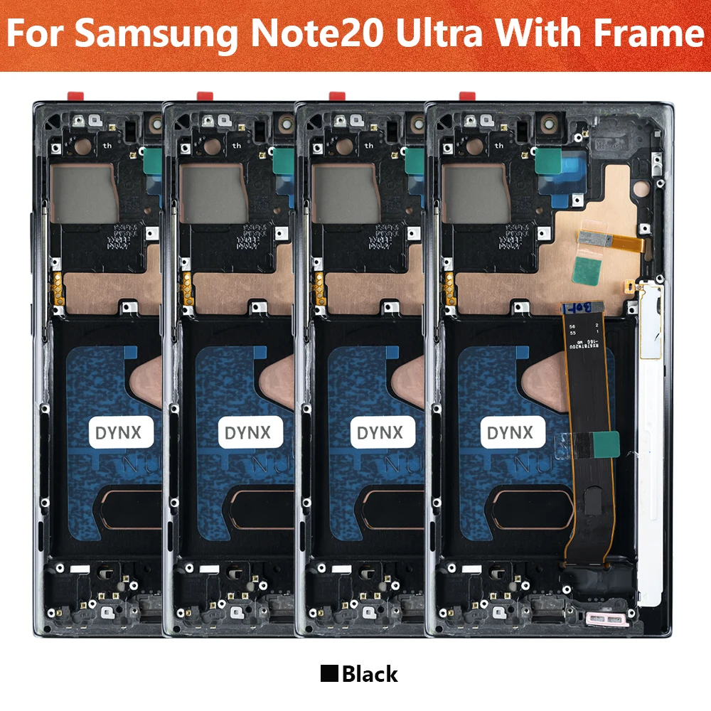 100% Tested LCD For Samsung Note 20 Ultra N986B N985 N985F Display Note20 Ultra 5G SM-N986F LCD Touch Screen Support Fingerprint