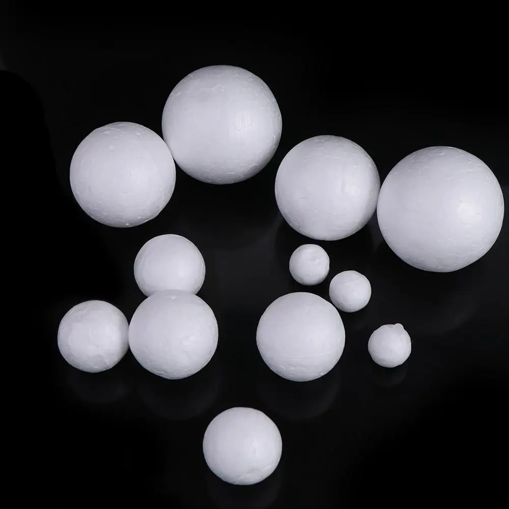 DIY Supplies Mini Foam Balls White Polystyrene Christmas Balls Round Christmas Ornaments Wedding