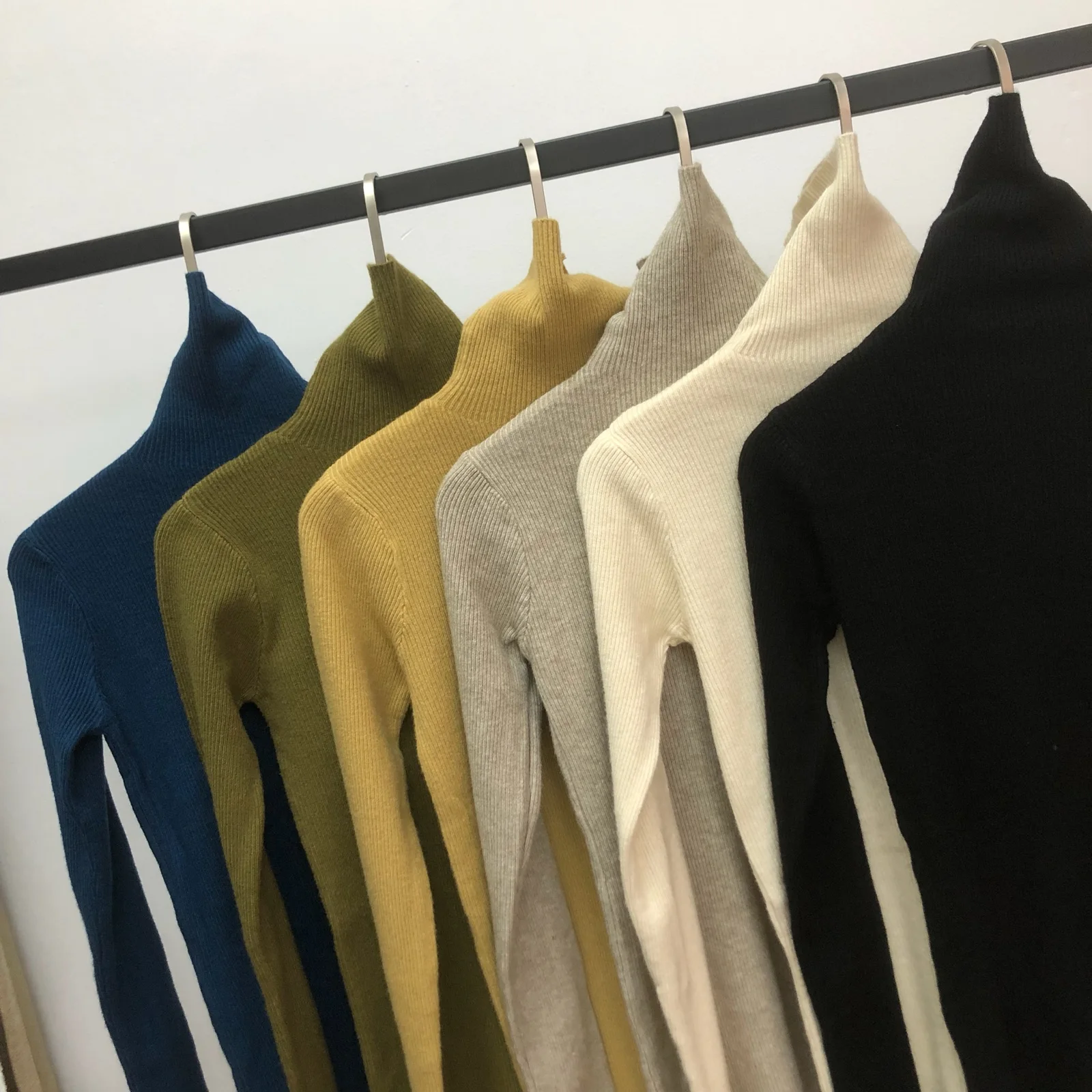 

Comfortable High Ne Knitted Sweater Base Layer Lazy Sle Winter Women's Faion Pure Color Commute Long Sve Slim Fit