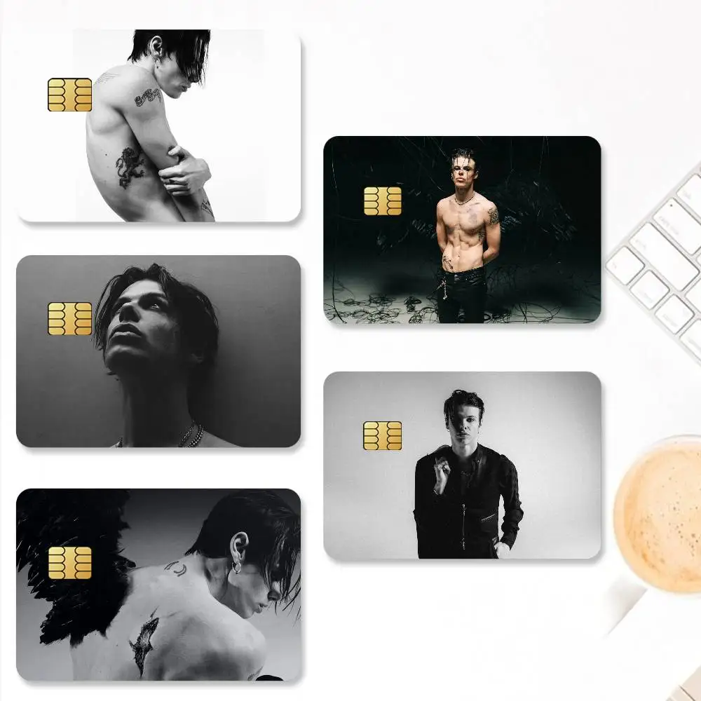 Singer Yungblud idols Credit Card Stickers Skin for Bank Debit Decorative Protection 4PCS Anti-scratch Waterproof
