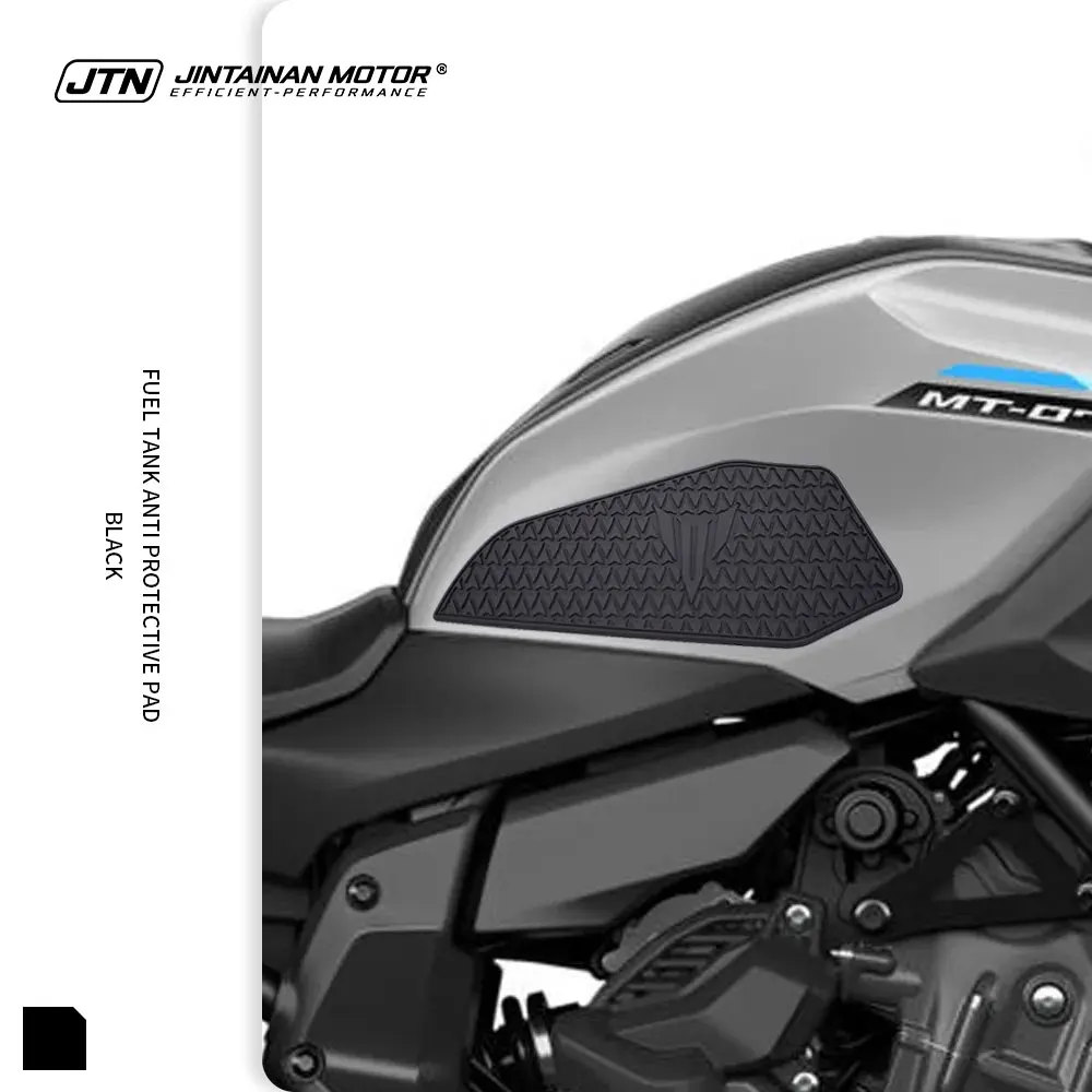 JTN Motorcycle Tank Pad Protector Motorcycle Non-slip Waterproof For YAMAHA MT07 MT-07 MT 07 2025-2026 Tank Rubber Sticker