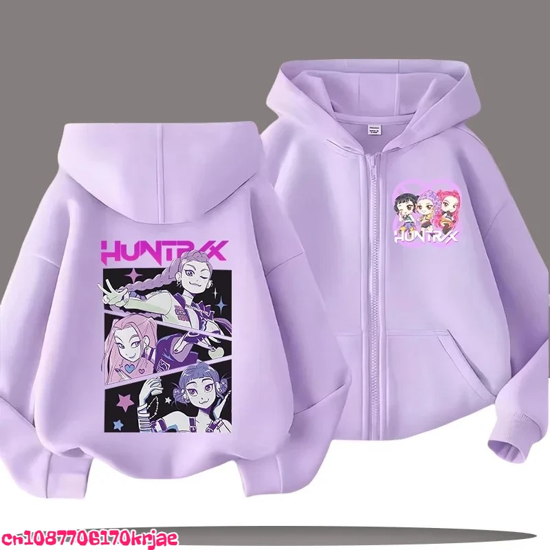 2026 جديد الصبي البلوز سستة هودي الطفل أعلى زمم بلوزات Saja بنين Kpop شيطان الصيادين هوديي ملابس الأطفال طفل فتاة #6