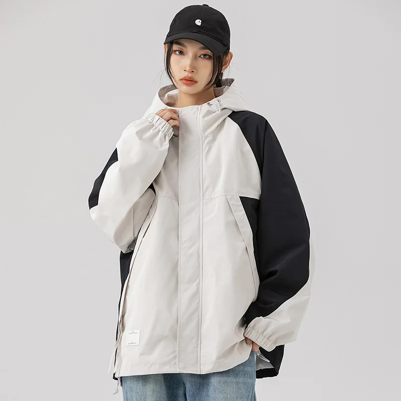 

Varsity Jacket Men American Retro Korean Fashion Outdoor Jackets Coat Couple Harajuku Loose Racing Clothes Unisex Spring Autumn