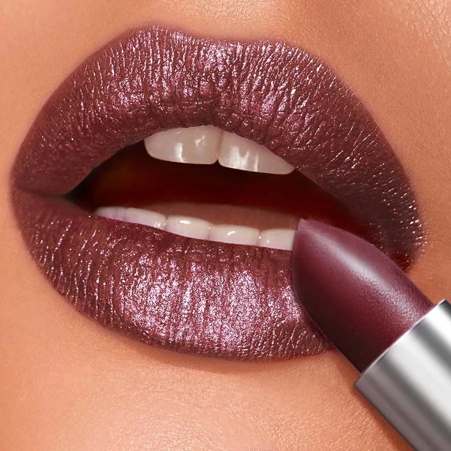 1 PC レッドメタリック口紅長期的なグリッター防水リップ釉薬保湿発光リップティントシマー光沢のあるリップグロスメイク
