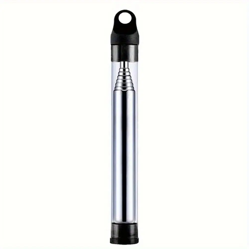 Lightweight Stainless Steel Fire Blowing Tube Windproof Portable Pocket Bellow High Effective Telescopic Fire-making Tool Beach